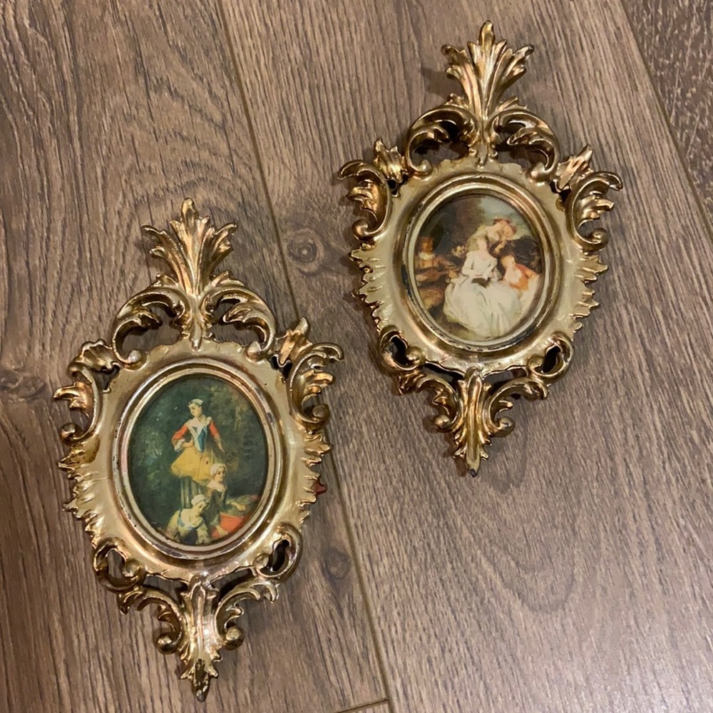 Renaissance vintage mini guilded frames